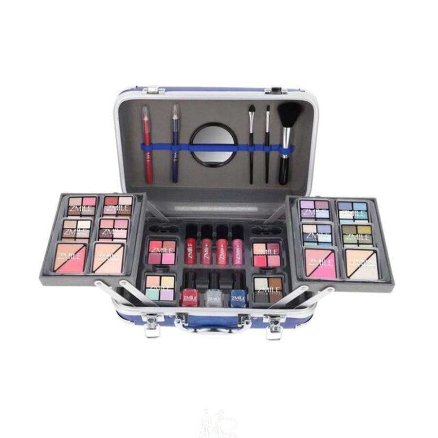 Make Up Zmile Cosmetics Schminksets | Schminkkoffer Traveller Blue Set 87 Teilig