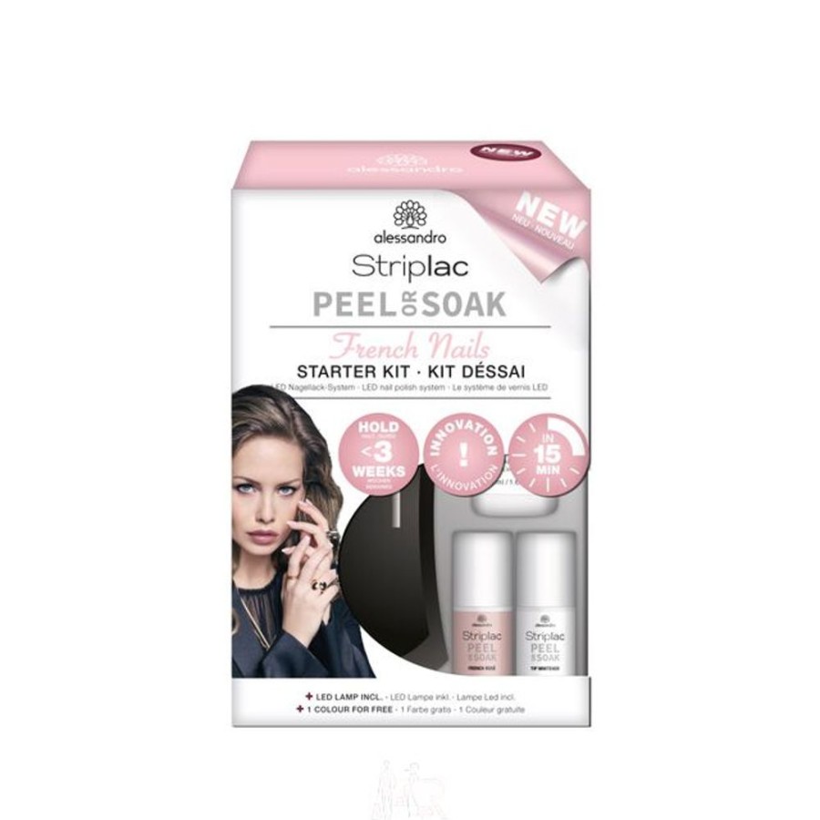 Make Up Alessandro International Manikure Sets | Alessandro Striplac Peel Or Soak French Nails Starter Set