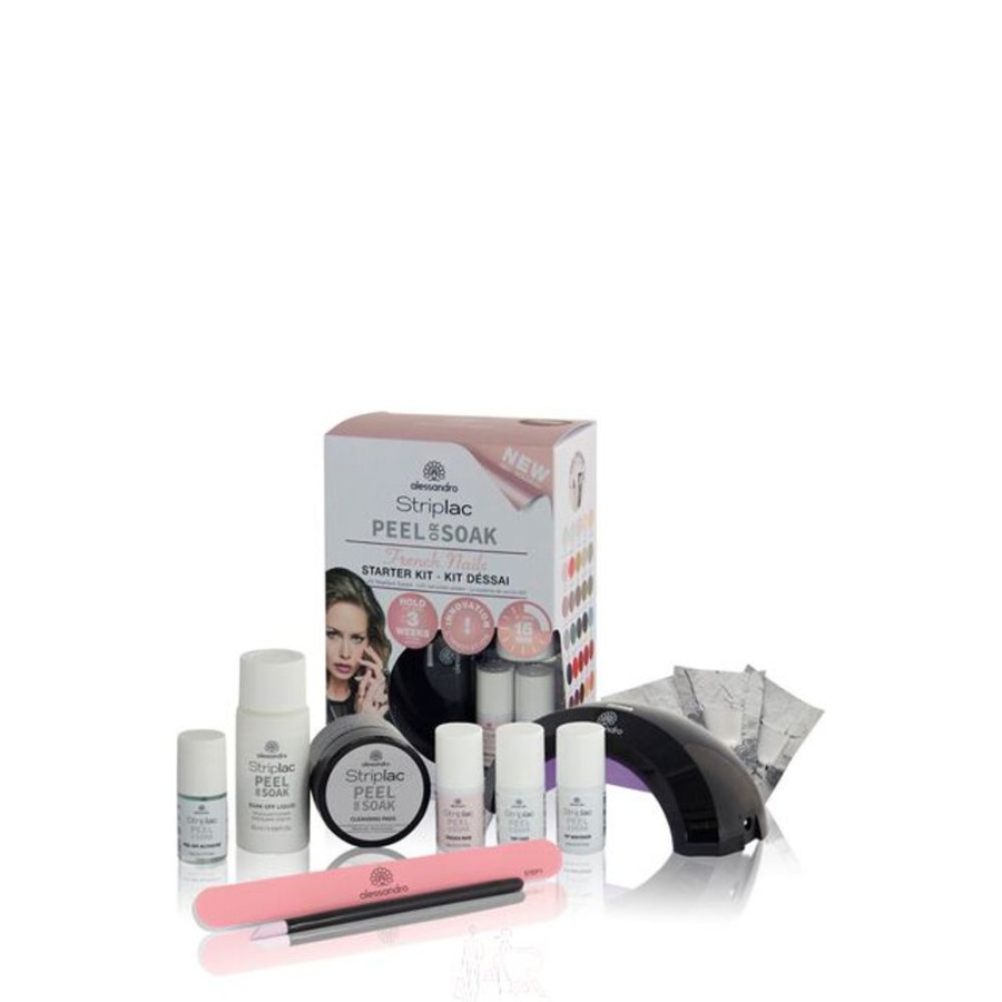 Make Up Alessandro International Manikure Sets | Alessandro Striplac Peel Or Soak French Nails Starter Set