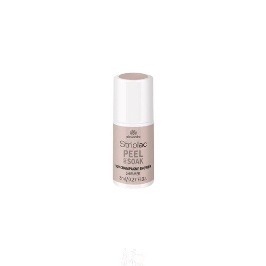 Make Up Alessandro International Alessandro Striplac | Alessandro Striplac Peel Or Soak 109 Champagne Shimmer Shower 8 Ml