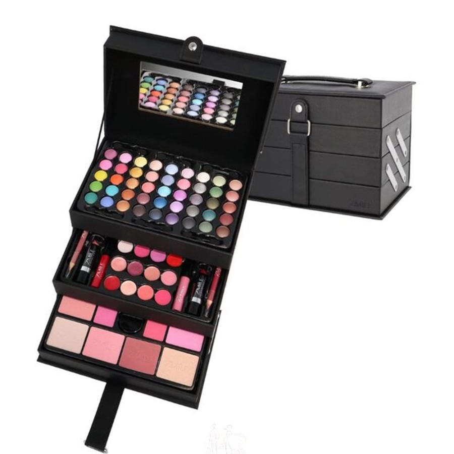 Make Up Zmile Cosmetics Schminksets | Schminkkoffer Set In Leder-Optik 82 Teilig