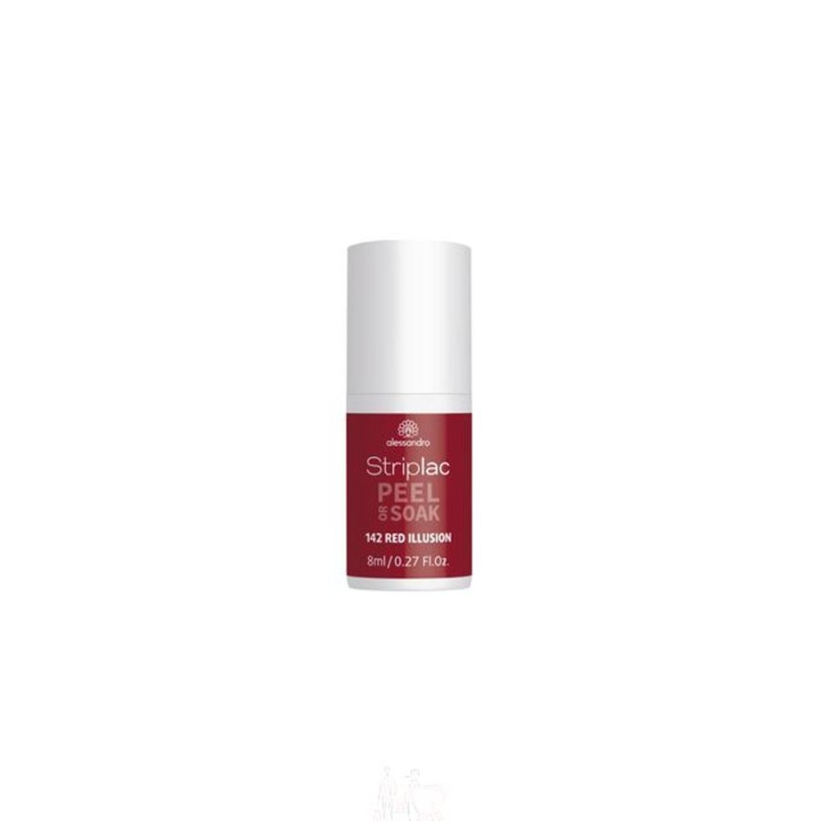 Make Up Alessandro International Alessandro Striplac | Alessandro Striplac Peel Or Soak 142 Red Illusion 8 Ml