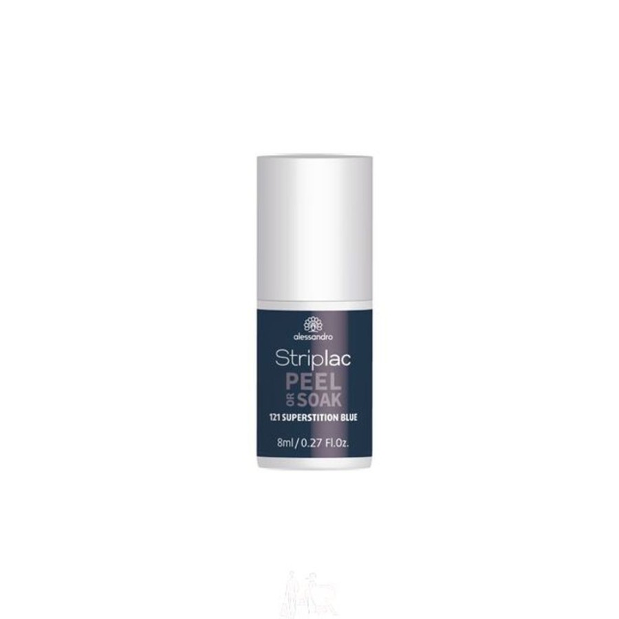 Make Up Alessandro International Alessandro Striplac | Alessandro Striplac Peel Or Soak 121 Superstition Blue 8 Ml