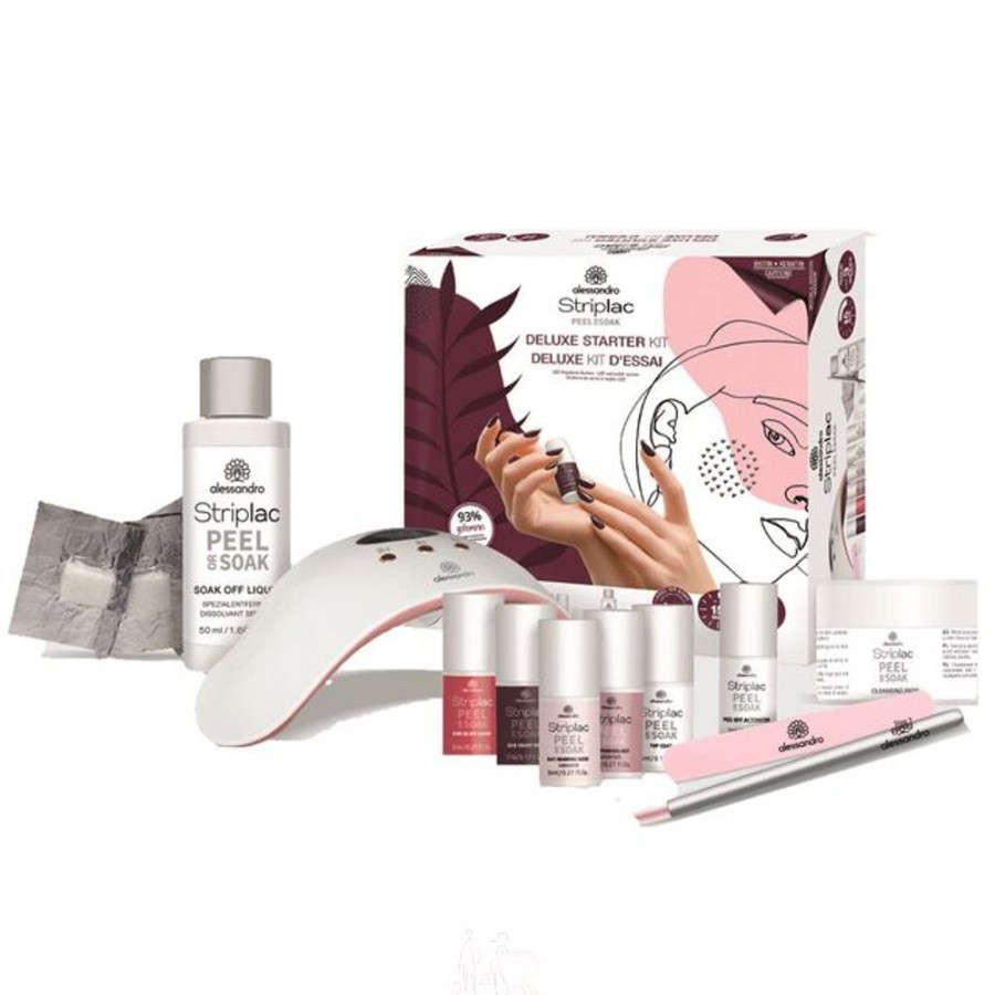 Make Up Alessandro International Manikure Sets | Alessandro Striplac Peel Or Soak Deluxe Starter Kit