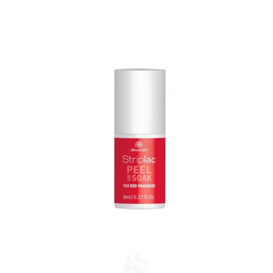 Make Up Alessandro International Alessandro Striplac | Alessandro Striplac Peel Or Soak 124 Red Paradise 8 Ml