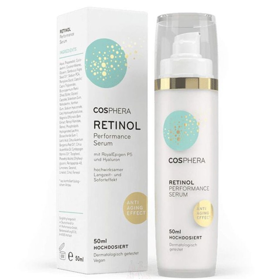 Pflege Cosphera Gesichtspflege | Cosphera Retinol Performance Serum 50 Ml