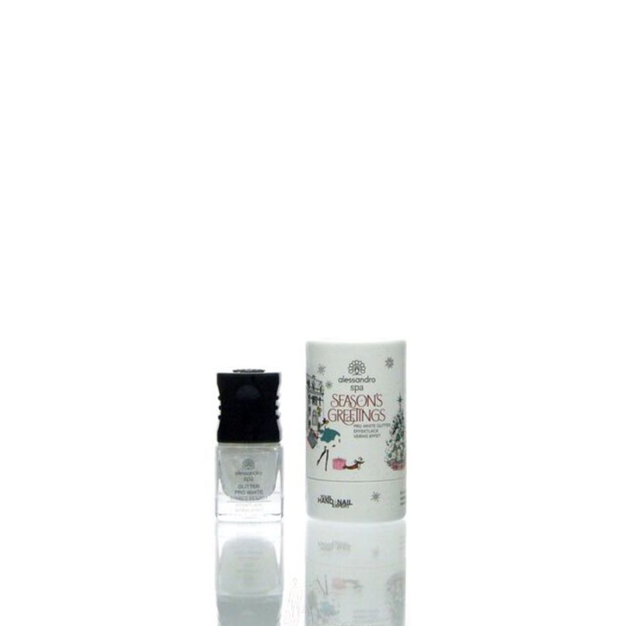 Make Up Alessandro International Alessandro Striplac | Alessandro Seasons Greetings Pro White Glitter 5 Ml