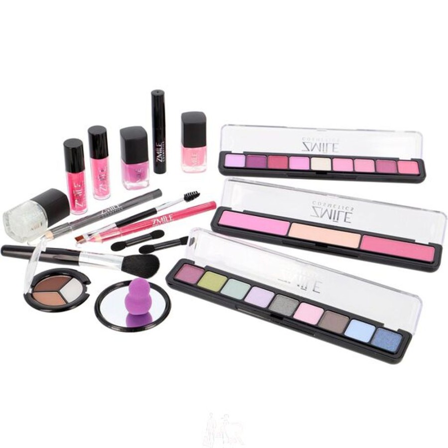 Make Up Zmile Cosmetics Schminksets | Schminkkoffer Merry Berry Set Alu Profi-Qualitat 38 Teilig Vegan