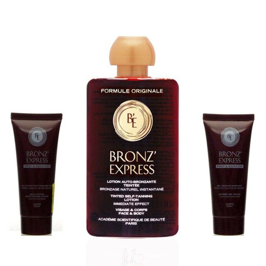 Pflege Acadèmie Korperpflege | Academie Bronz Express Set Selbstbraunungslotion 100 Ml + 40 Ml Bl + 40 Ml Dg