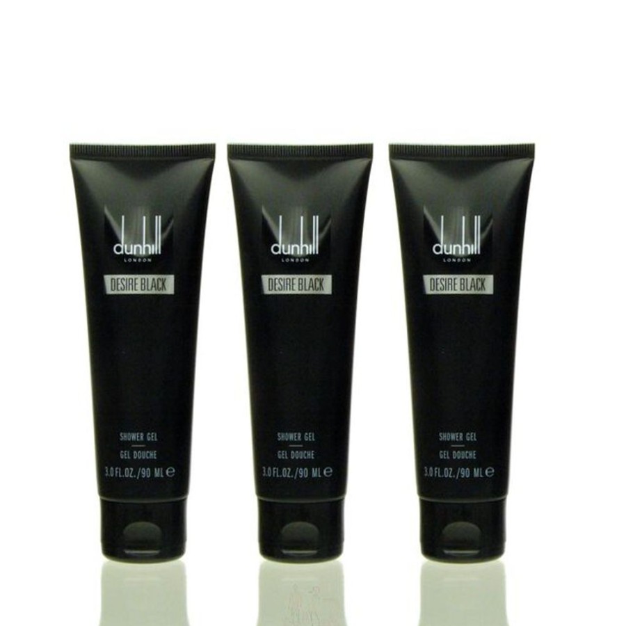 Pflege Dunhill Gesichts- & Korperpflege | 3X Dunhill London Desire Black Shower Gel 90 Ml = 270 Ml