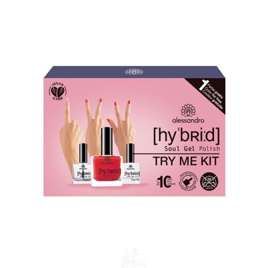 Make Up Alessandro International Nagellack | Alessandro Nagellack Hybrid Try Me! Set Classic Red