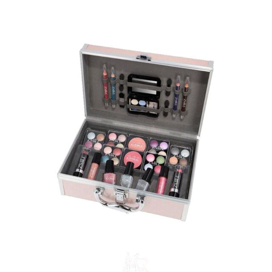 Make Up Zmile Cosmetics Schminksets | Schminkkoffer Eye Catcher Set Alu Profi-Qualitat 42 Teilig